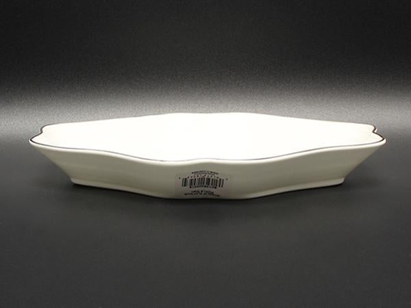 美品 ウエッジウッド ダイヤディッシュ 皿 22cm インタグリオ プラチナ WEDGWOOD