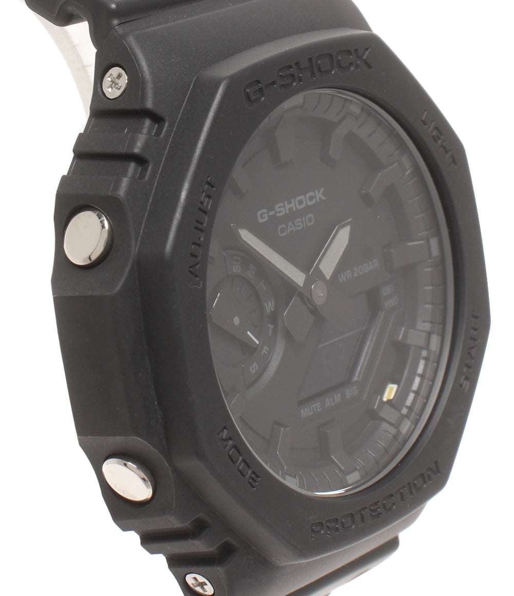 美品 CASIO 腕時計 G-SHOCK クオーツ ブラック GA-2100 メンズ カシオ