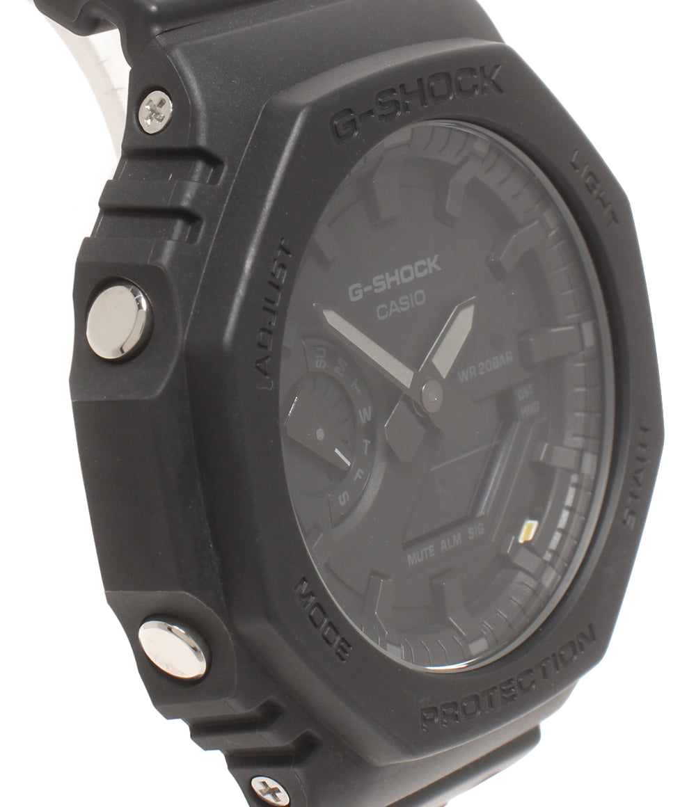 美品 CASIO 腕時計 G-SHOCK クオーツ ブラック GA-2100 メンズ カシオ