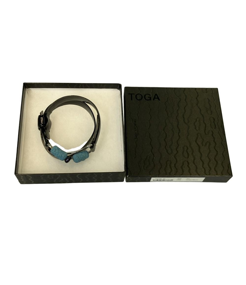 トーガ ブレスレット 2WAYレザー ストーン ユニセックス TOGA
