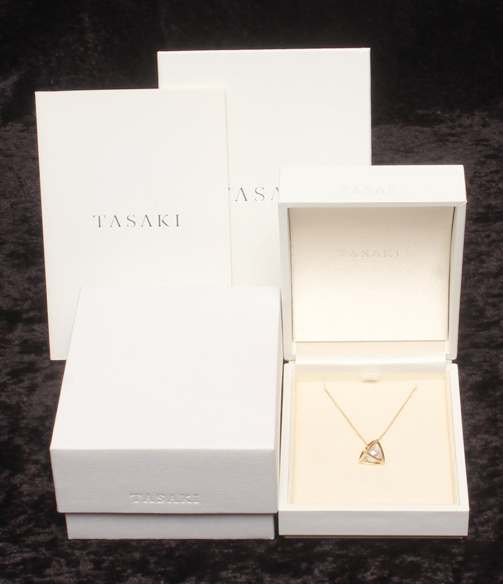 美品 TASAKI ネックレス K18 パール6.5mm レディース タサキ