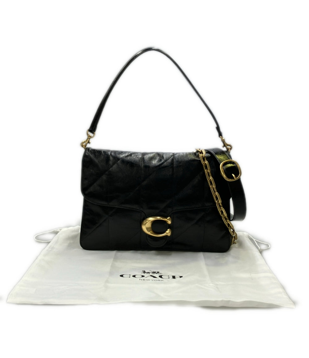 美品 COACH 2way ショルダーバッグ 肩掛け チェーン 斜め掛け タビー CAF53 レディース コーチ