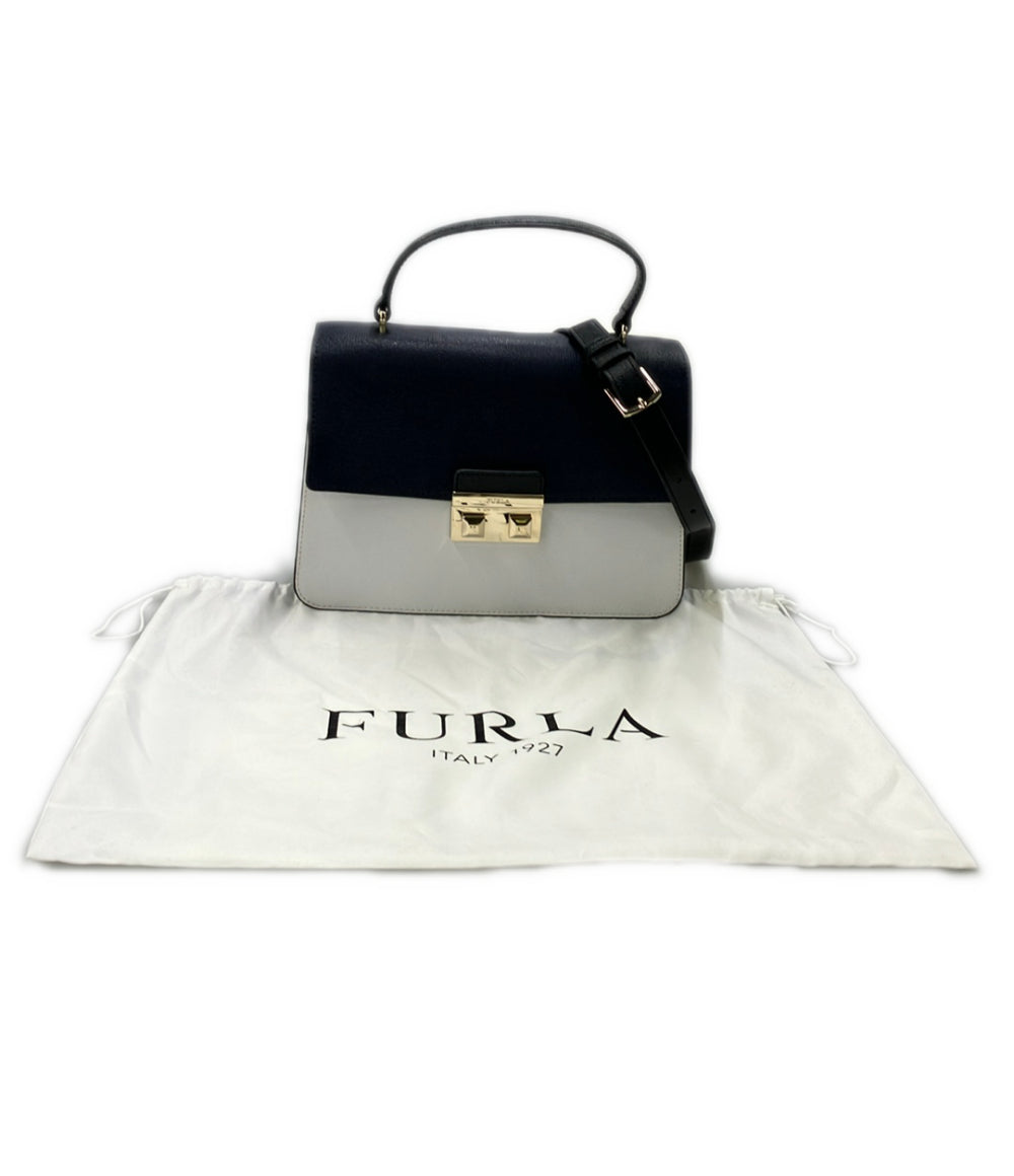 美品 FURLA 2way ハンドバッグ ショルダーバッグ 斜め掛け レディース フルラ