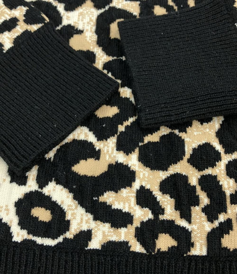 CELINE 長袖ニット ヒョウ柄 レディース SIZE XS セリーヌ