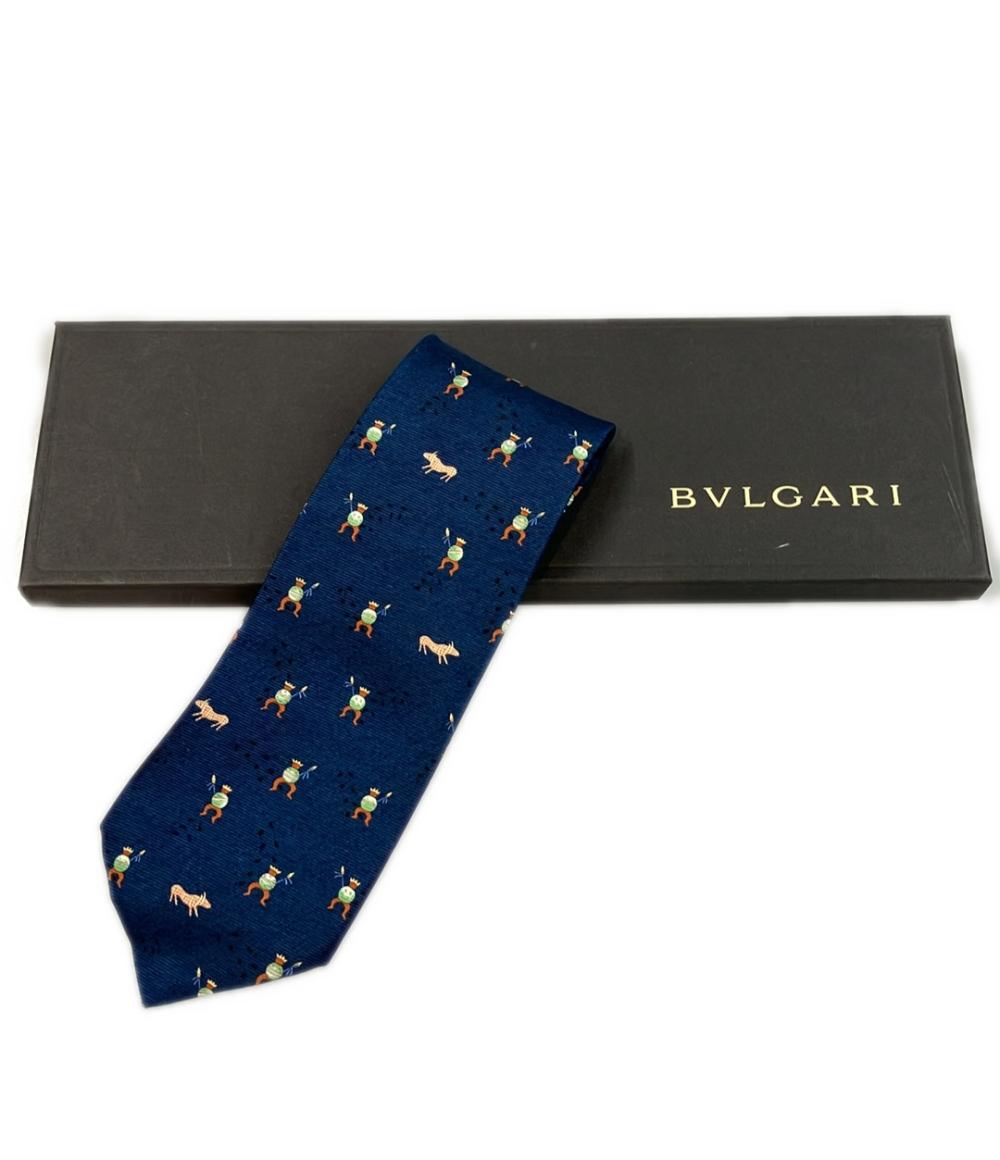 ブルガリ ネクタイ シルク100% メンズ BVLGARI