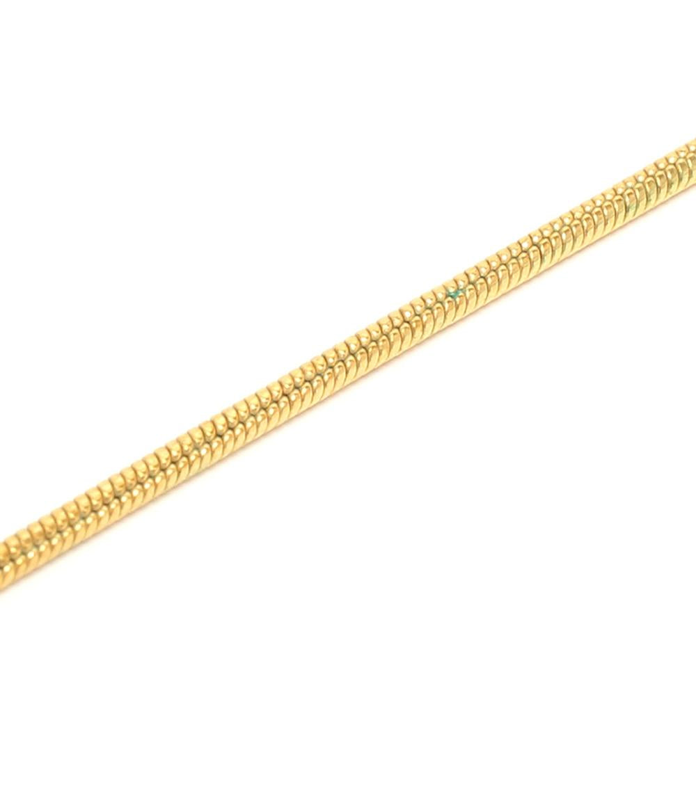 Christian Dior ネックレス トロッタープレート ロゴ ラインストーン レディース クリスチャンディオール