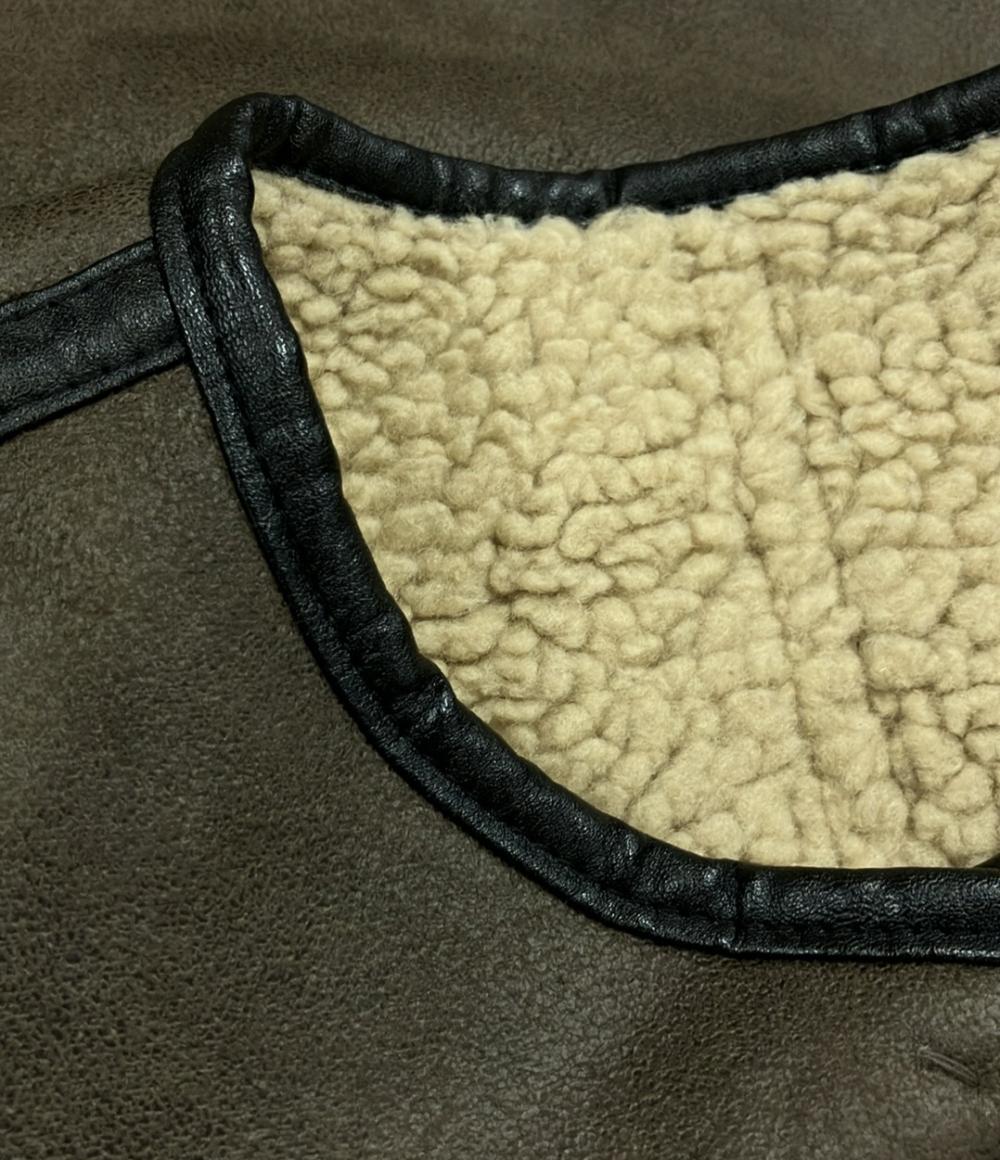 シップス エニィ フェイクムートンコート レディース SIZE F (M) SHIPS any