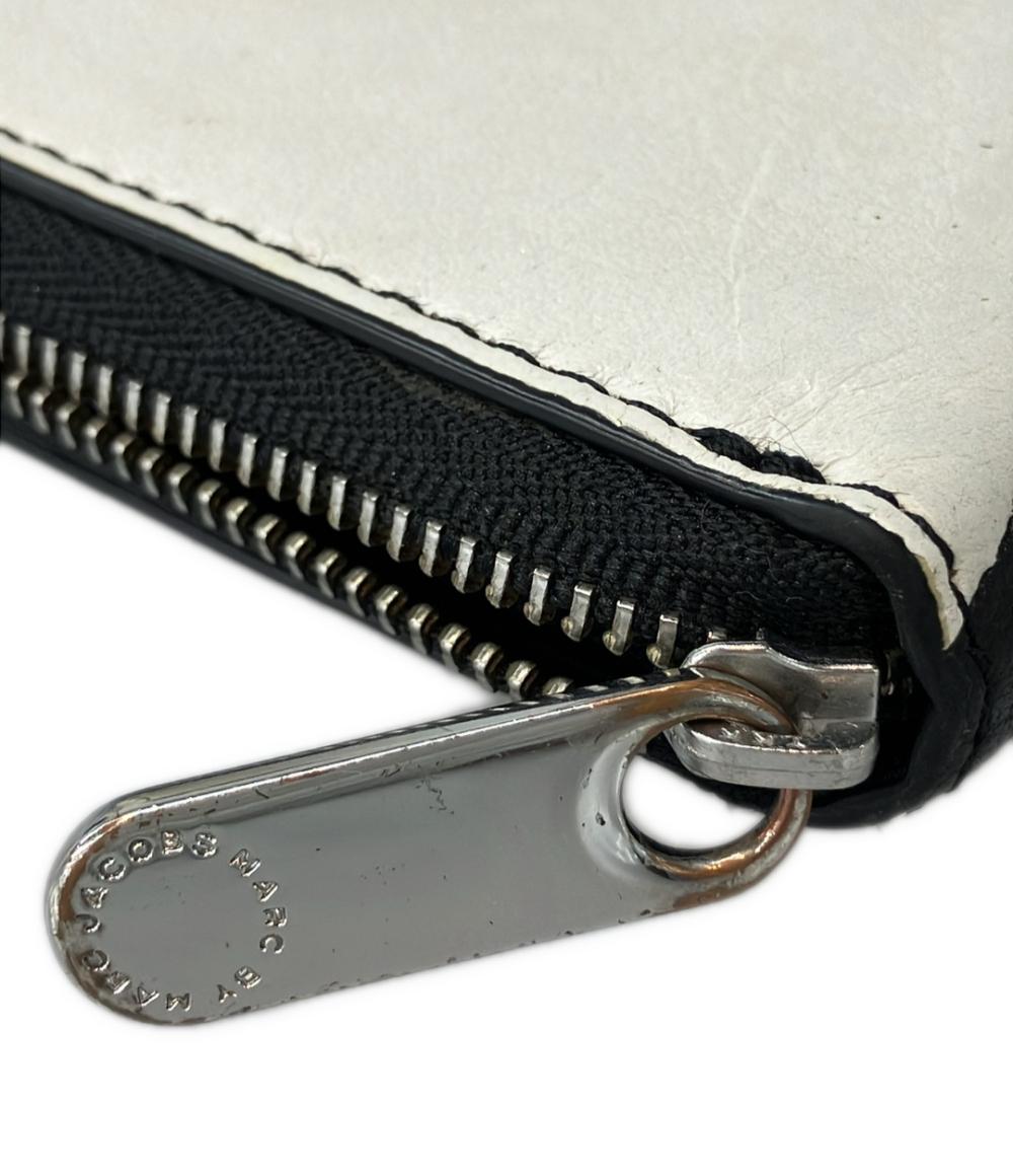 美品 マークバイマークジェイコブス ラウンドファスナー長財布 レディース MARC BY MARC JACOBS