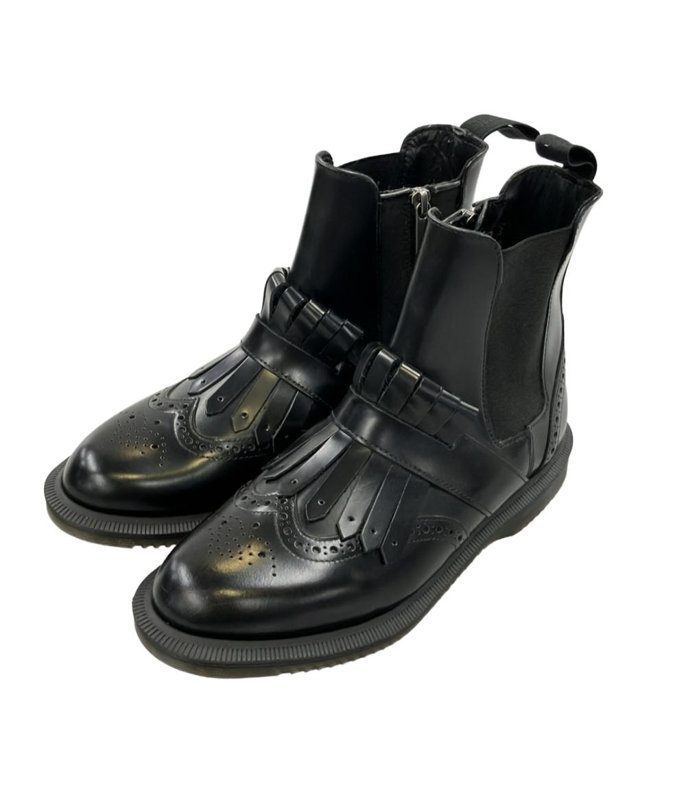 Dr.Martens ショートブーツ タッセル フリンジ サイドジップ TINA 