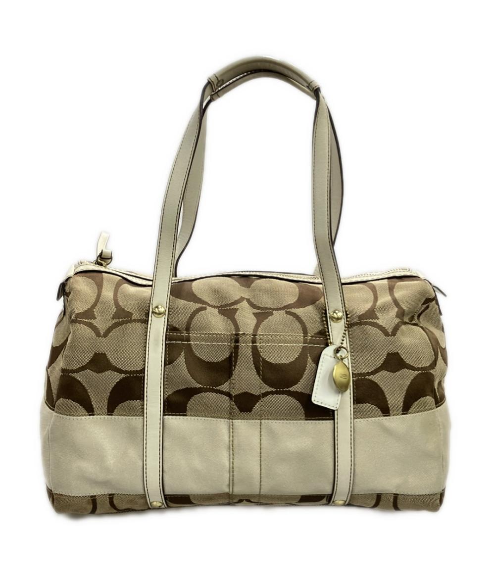 COACH トートバッグ ハンドバッグ ミニボストンバッグ キャンバス