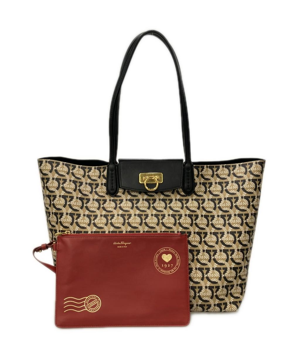 Salvatore Ferragamo トートバッグ ショルダーバッグ 肩掛け ガンチーニ AU-21 1012 レディース サルヴァトーレフェラガモ