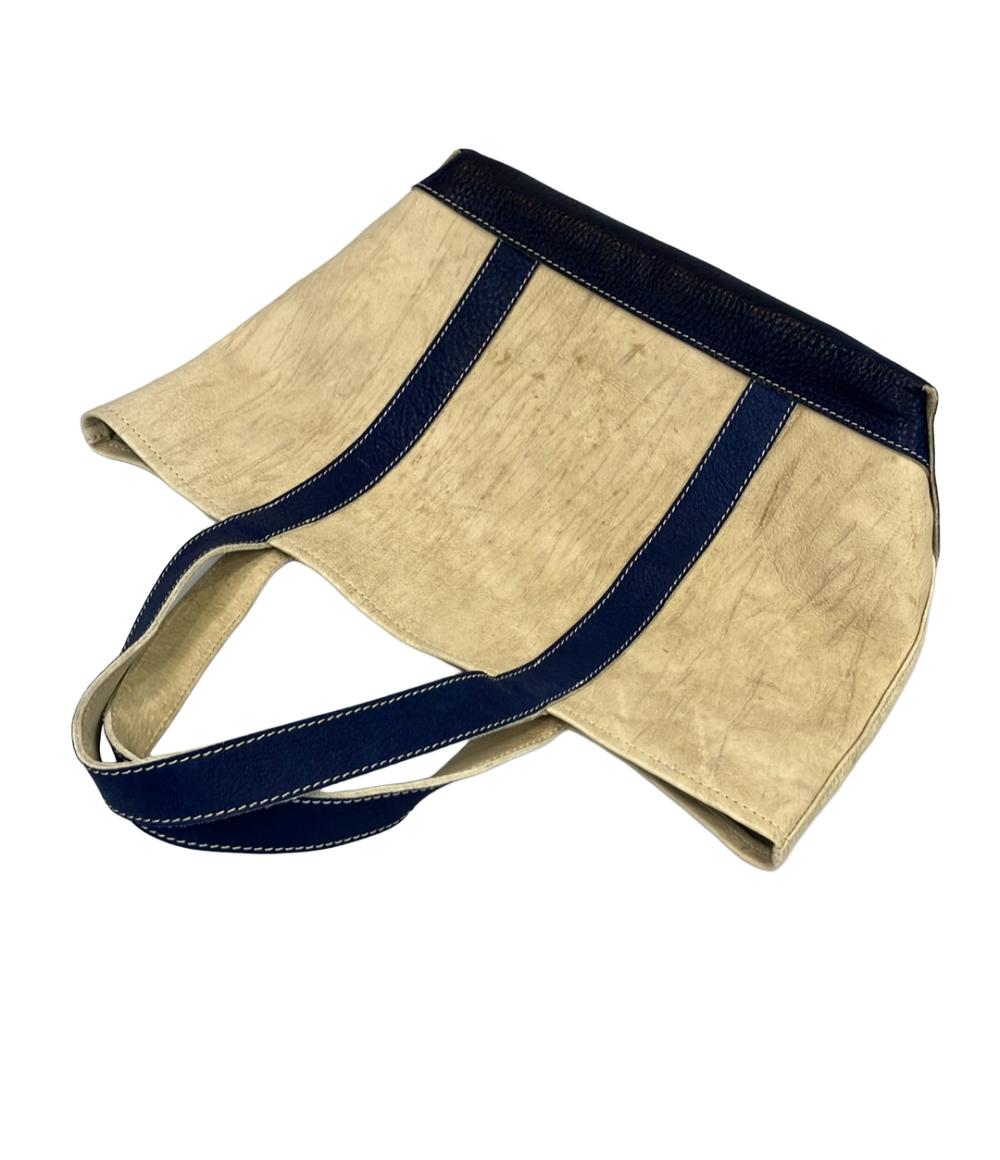 美品 KIGO Lightning トートバッグ 白タンニン鞣し ブルハイド メンズ