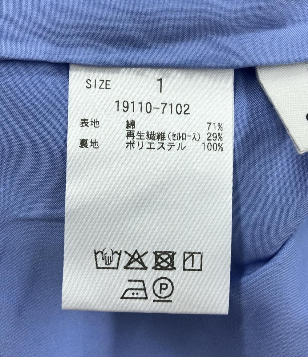 美品 クラネ ストライプショートパンツ ドッキングシャツスリーブ 19110-7102 レディース SIZE 1 (M) CLANE