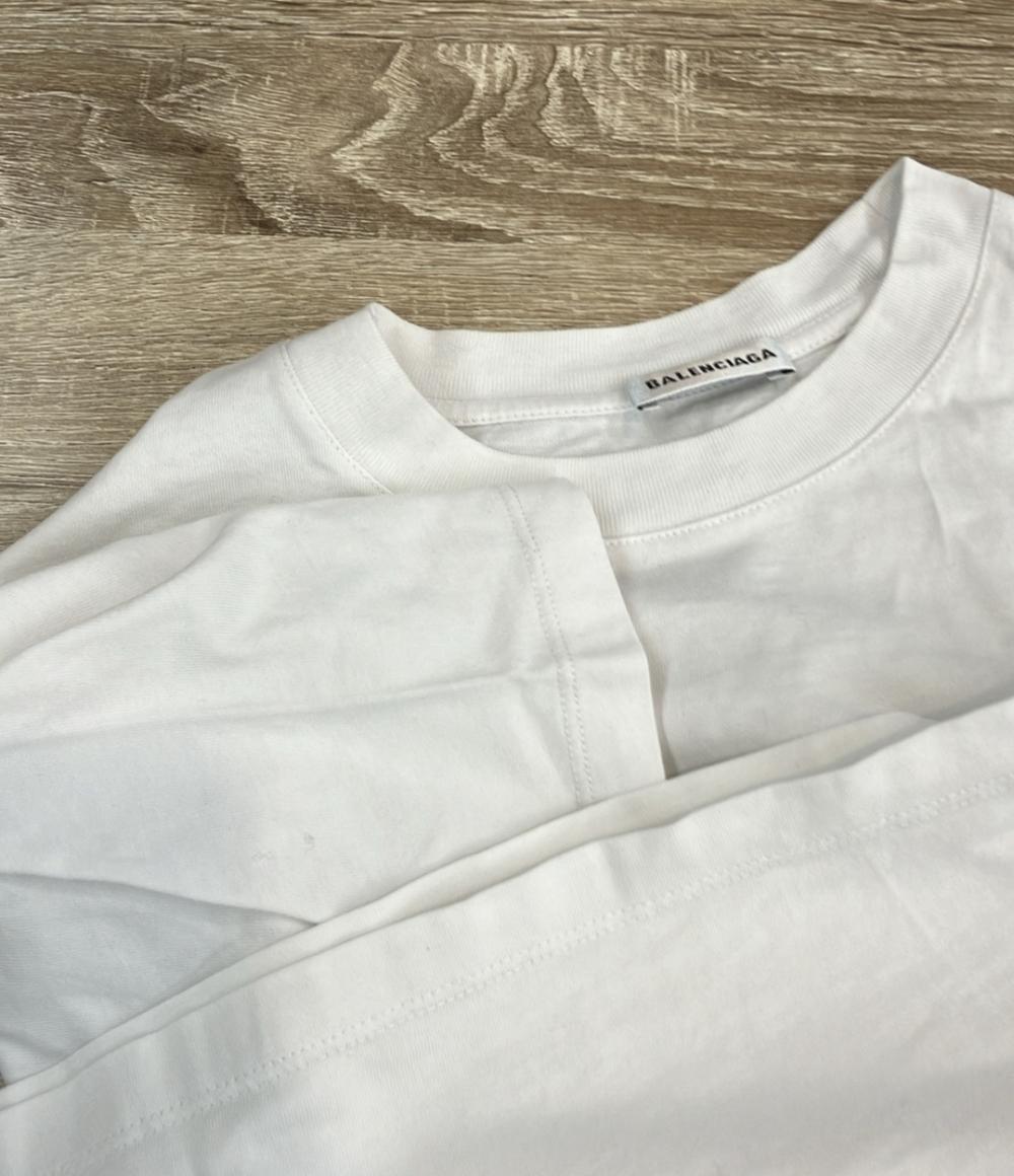 BALENCIAGA 半袖Tシャツ ロゴ バックプリント 496052 TXK46 レディース SIZE S バレンシアガ