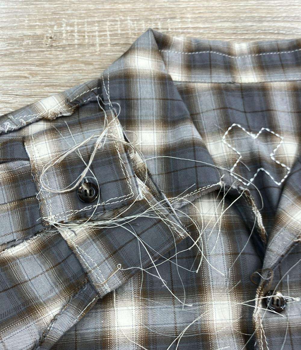 美品 LQUARTET 長袖シャツ オンプレ 50sカラー クラフトマン シャツ 25SS L025SS-LS-012 メンズ