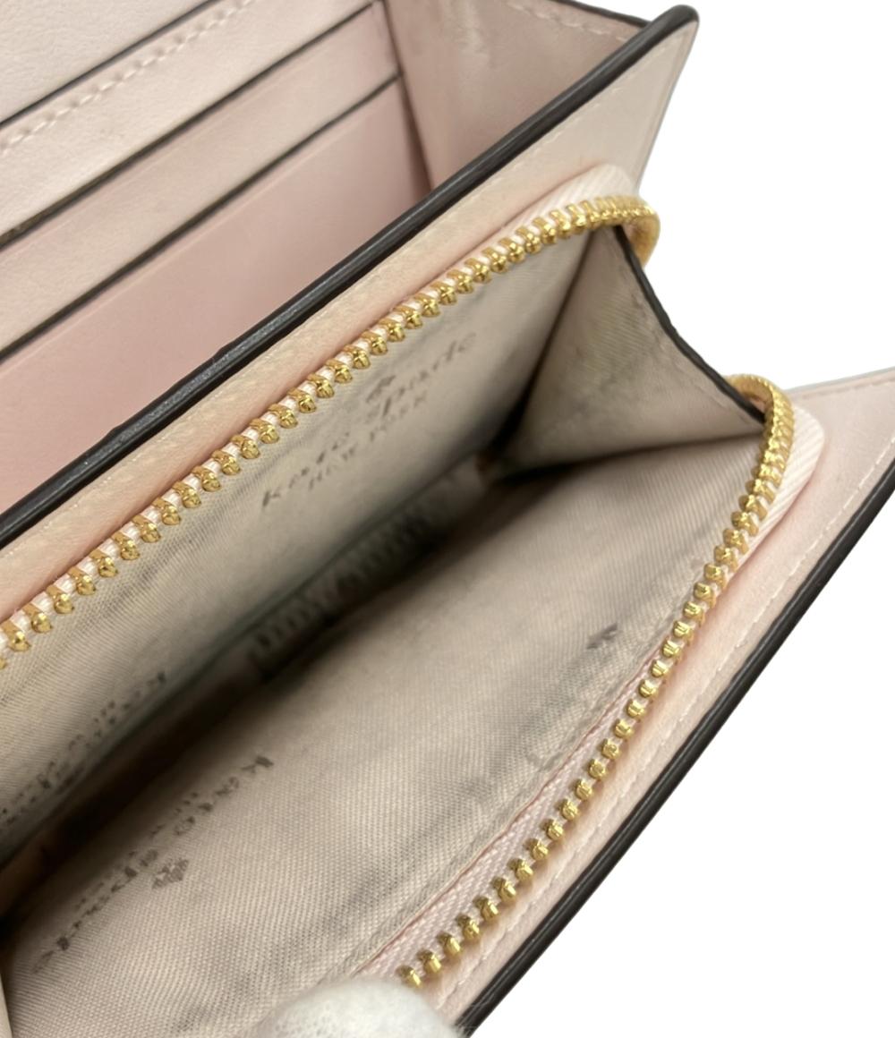 二つ折り財布 牛革 ペブルレザー レディース