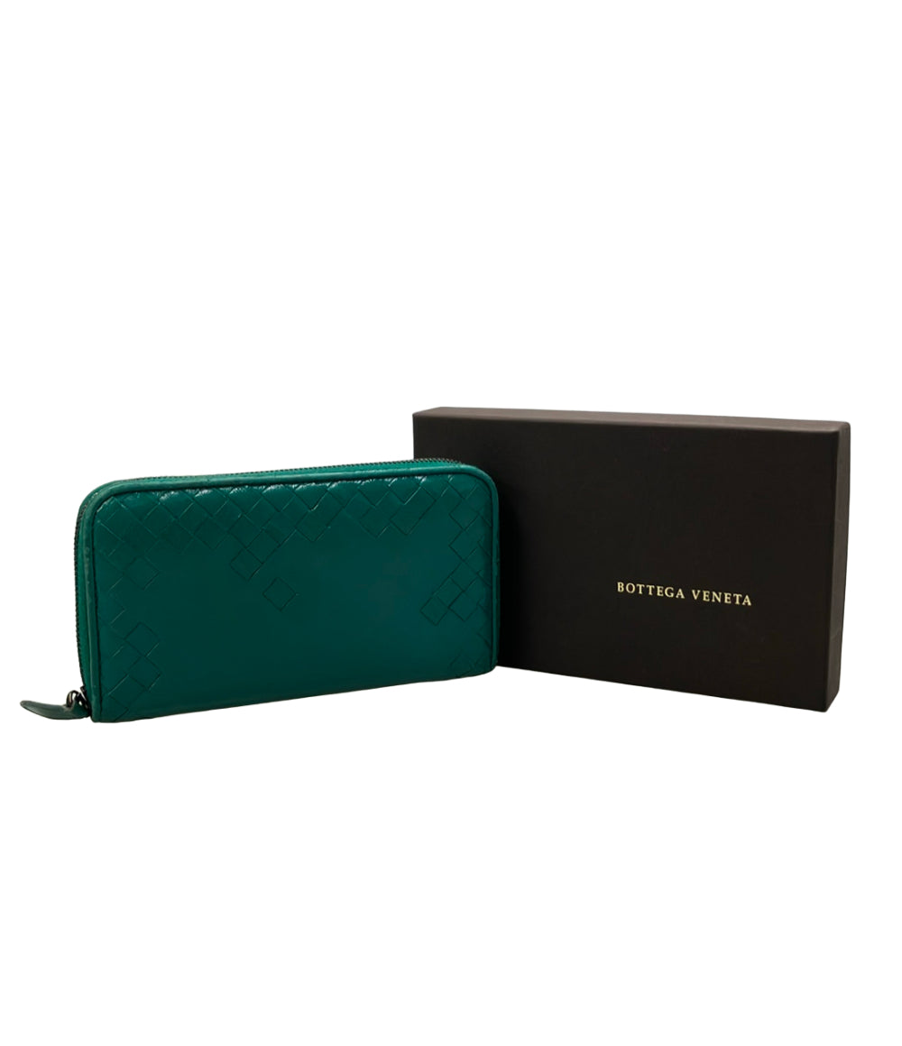 BOTTEGA VENETA ラウンドファスナー長財布 イントレチャート 114076 レディース ボッテガ・ヴェネタ