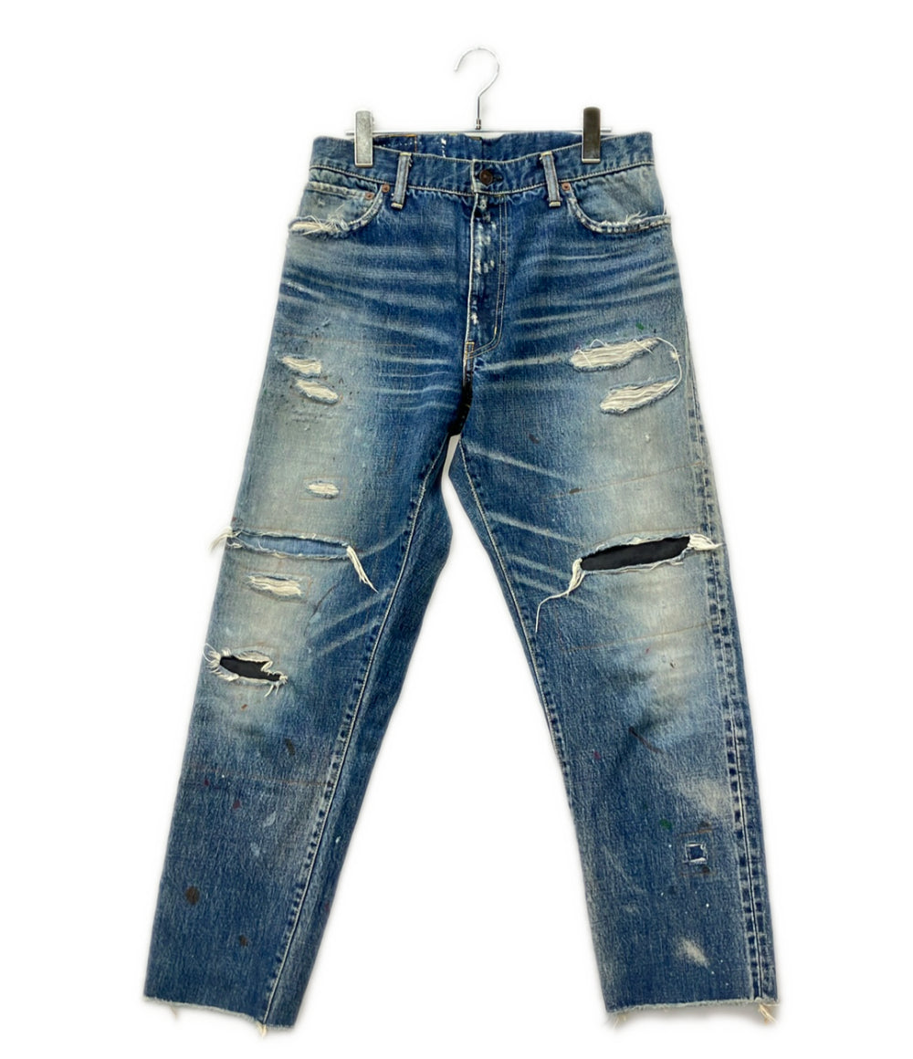 H*I様 visvim ダメージデニムW33 L32 VISVIM ジャーニーマンクラッシュタックデニムパンツ ダメージ加工
