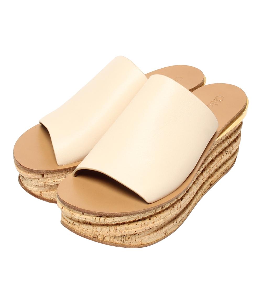 クロエ サンダル ウェッジソール コルク 011955 レディース SIZE 38 (L