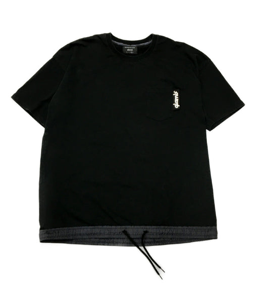 グラム 半袖Tシャツ 裾絞りデザイン ブラック GB0218 メンズ