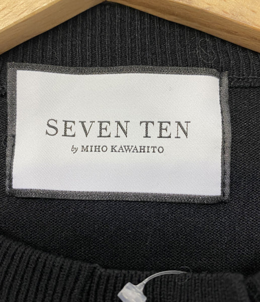 SEVEN TEN by MIHO KAWAHITOワンポイント刺繍カーディガン 独特な .0