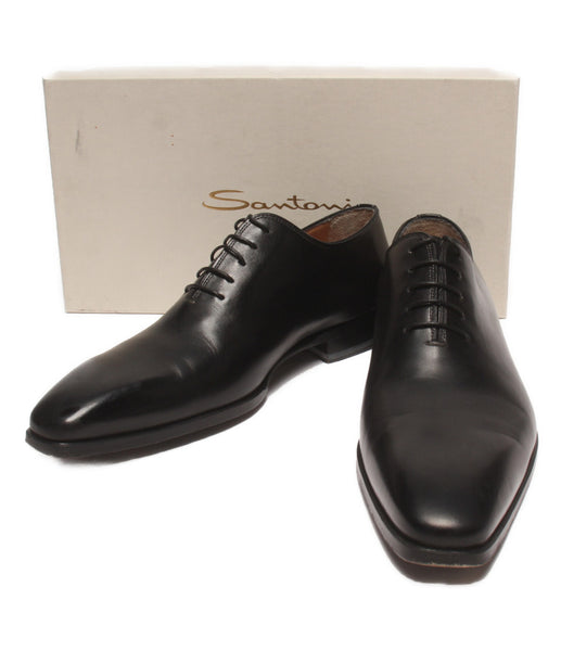 モルテン未使用 SANTONI 7.5 17319 プレーントゥ 青x茶 箱付 保存袋付