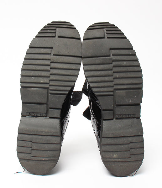Prada Sport ribbon enamel wing tip shoes Women SIZE 36.5 (M) PRADA 