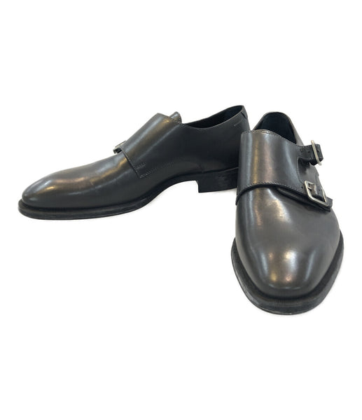 GIORGIO ARMANI ジョルジオアルマーニ ストレートチップ レベルソ仕上げ レザードレスシューズ 革靴 ブラック 7 X2C035
