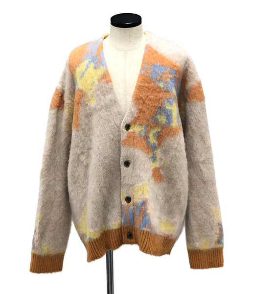 ディスカバード 美品 ニットカーディガン ART MOHAIR SHAGGY KNIT