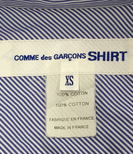 コムデギャルソンシャツ バンドカラーシャツ ストライプ柄 CDGS2BS