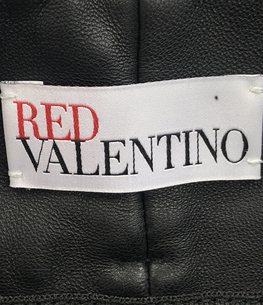 レッドバレンティノ レザーパンツ レディース SIZE 40 (M) RED ...