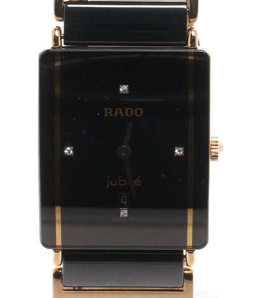 ラドー 腕時計 jubile クオーツ ブラック 160.0281.3N レディース RADO