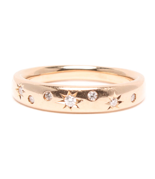 Star Jewelry Ring K18 Diamond 0.04ct Ladies SIZE No. 5 (Ring