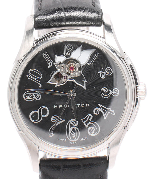 ハミルトン 腕時計 オートレディ ジャズマスター 自動巻き ブラック