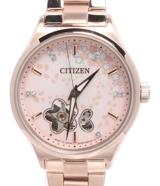 シチズン 腕時計 COLLECTION 桜 自動巻き ピンク 8229-S120446