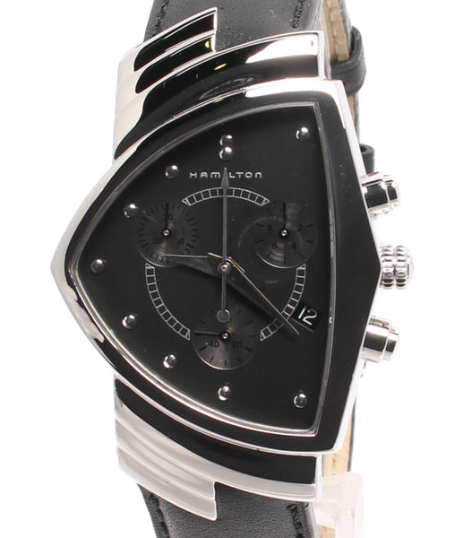 ハミルトン 腕時計 クロノグラフ ベンチュラ クオーツ ブラック 6345