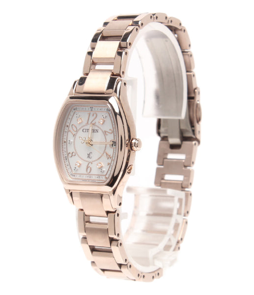 シチズン 美品 腕時計 クロスシー XC ソーラー ホワイト H060-T023371 