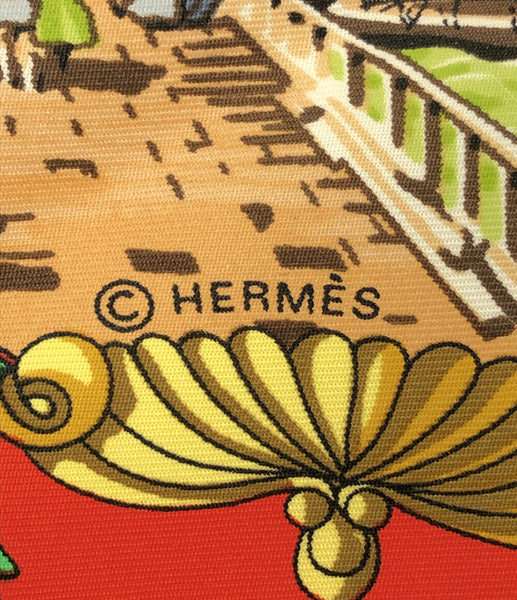 エルメス スカーフ カレ90 シルク100% 仏英同盟 L'ENTENTE CORDIALE レディース (複数サイズ) HERMES–rehello  by BOOKOFF