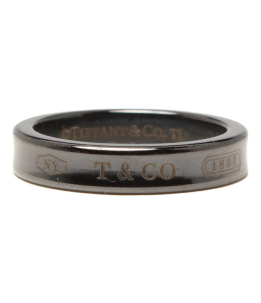ティファニー ナローリング 指輪 チタン 1837 ミッドナイト ブラック
