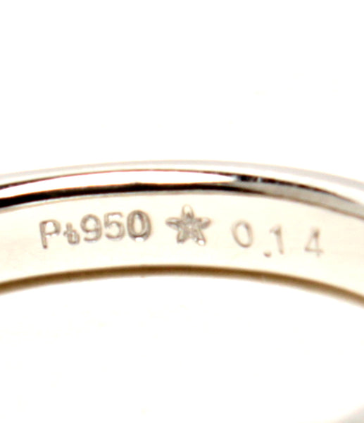 平和堂貿易プラチナPt950（4.4g）、ダイヤモンド0.04ctリング7号 ...