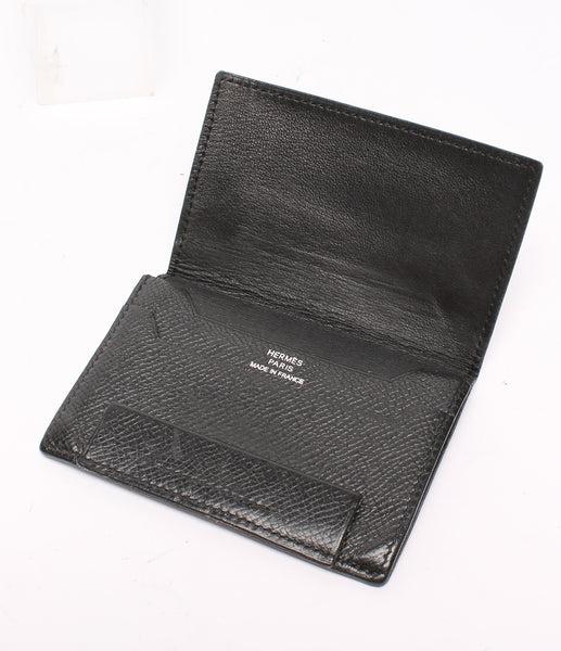 エルメス カードケース エヴァーカーフ 5.D K メンズ (2つ折り財布 
