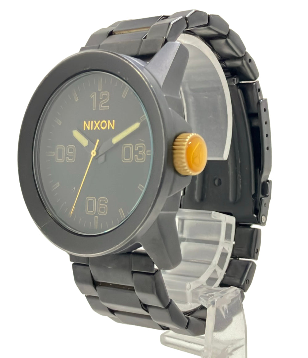 NIXON 腕時計 クオーツ ブラック メンズ ニクソン