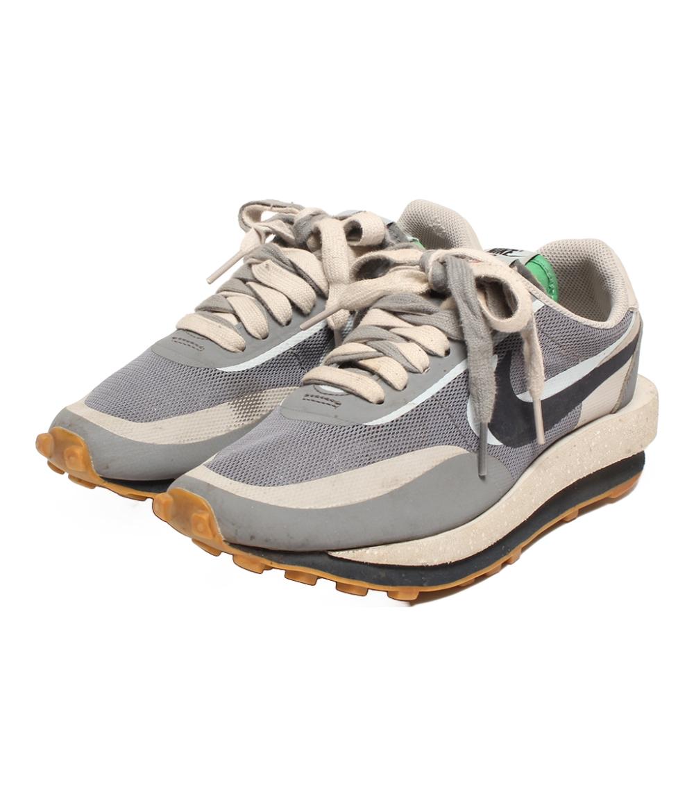 NIKE ローカットスニーカー×CLOT ×Sacai Grey Obsidian Cool Grey LD ワッフル DH3114-001 レディース SIZE 24.0 (L) ナイキ