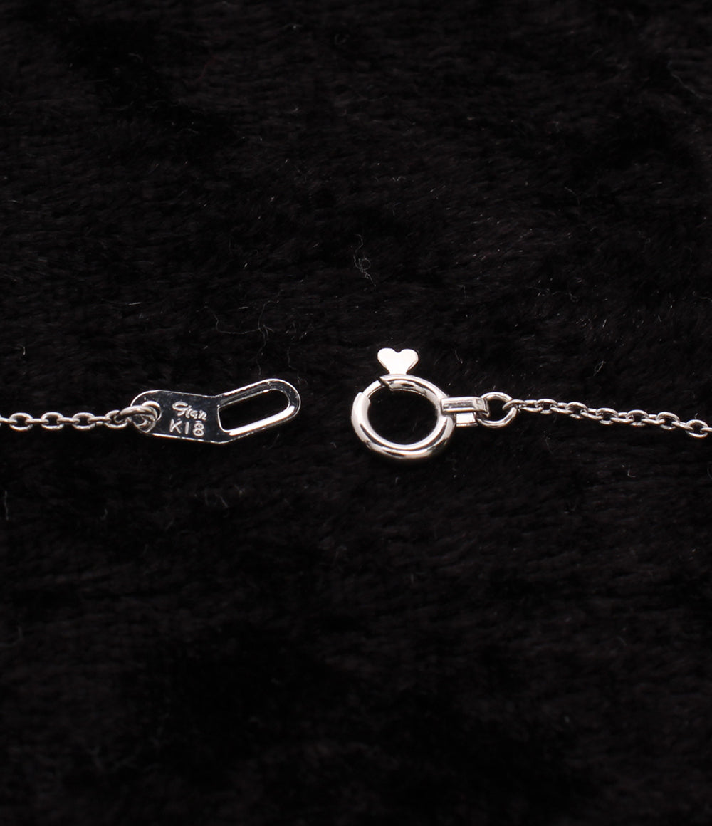 美品 STAR JEWELRY ネックレス K18 ダイヤ 0.02ct スターモチーフ