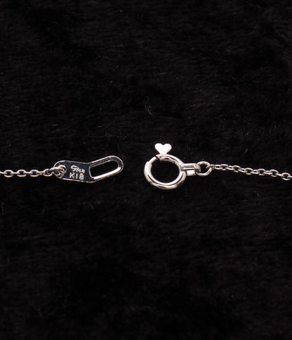 美品 STAR JEWELRY ネックレス K18 ダイヤ 0.02ct スターモチーフ レディース スタージュエリー