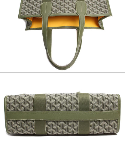 ゴヤール トートバッグ ヴィレットPM 2023年スペシャルエディション ジャガードキャンバス×シュヴロッシュカーフスキン カーキ レディース GOYARD
