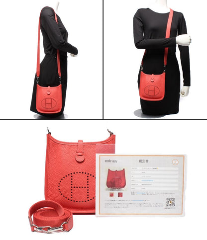 HERMES ショルダーバッグ D刻印 シルバー金具 肩掛け 斜め掛け トリヨンクレマンス エヴリン TPM レディース エルメス