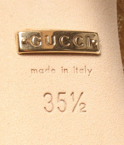 美品 グッチ パンプス アディダス adidas GGクリスタル 702221 レディース SIZE 35 1/2 Gucci