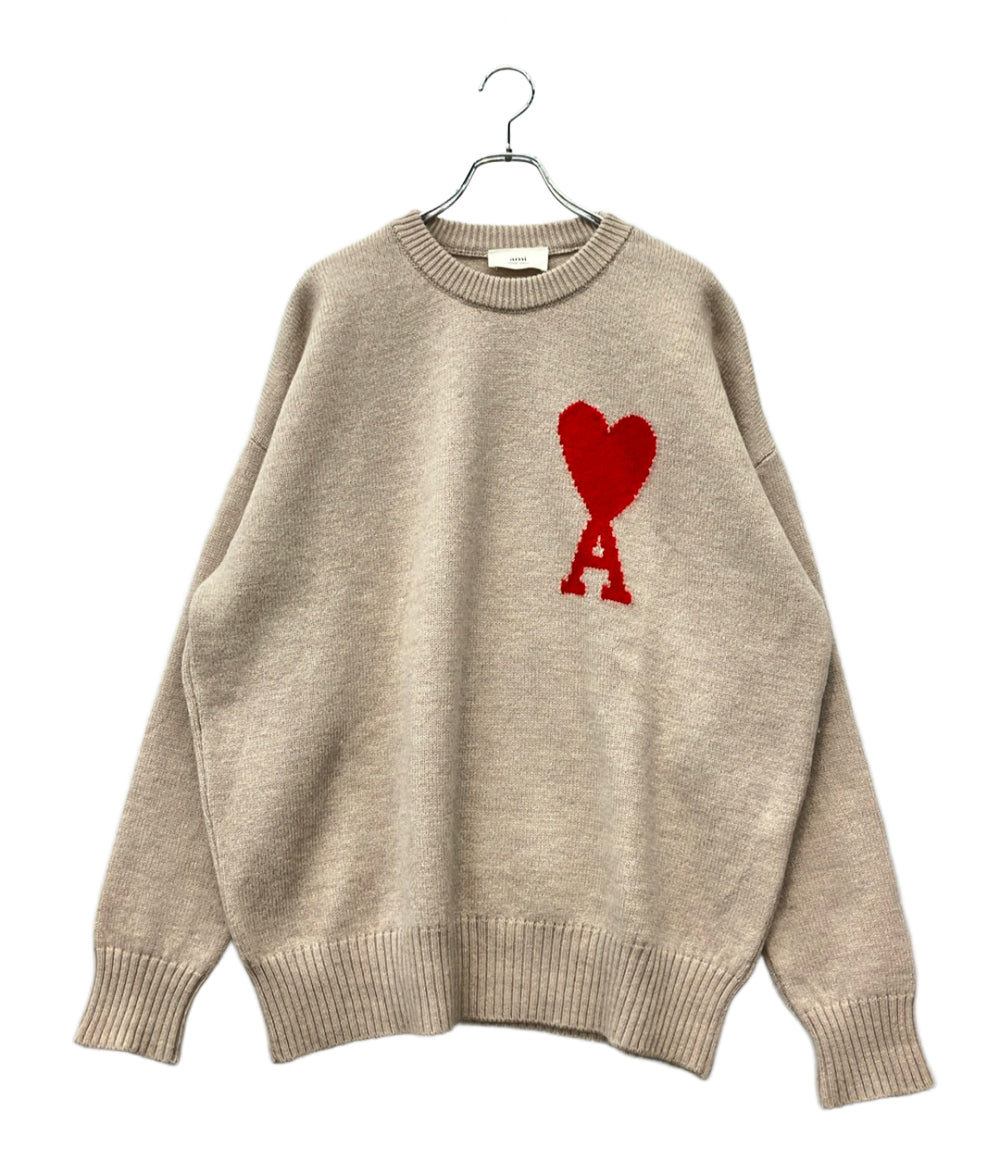 Ami Alexandre Mattiussi 長袖 クルーネック ニット メンズ レディース SIZE L アミ アレクサンドル マテュッシ