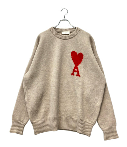 Ami Alexandre Mattiussi 長袖 クルーネック ニット メンズ レディース SIZE L アミ アレクサンドル マテュッシ